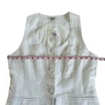 Madewell Scoopneck Cutaway Vest in Drapey Twill Salt White Women’s Size 4 NWT Photo 2