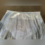 Karen Kane  Steel Blue Crushed Crinkle Maxi Skirt Sz L whimsical fairy Photo 6