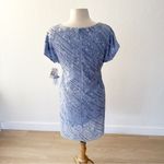 Aidan Mattox Blue Sequin Beaded Cap Sleeve Embellished Cocktail Dress NWT | 0 Photo 8