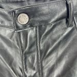 Joie  Sleek Black Women's faux leather fleece lined straight leg pants 12 soft Photo 6