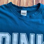 PINK - Victoria's Secret PINK Victoria Secret Long Sleeve Crew Neck Logo Teal Top Tee Photo 6