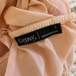 Gypsy 05  100% Silk Ombre Dip Pink Blue Boho Midi Dress Size Small Summer Beach Photo 3