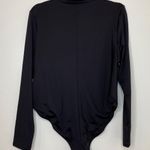 SKIMS NEW !!  Swim  Zip Front Long Sleeve One piece - ONYX Photo 3