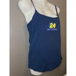 Jeff Gordon Shirt Tank Top Womens XL Blue NASCAR Racing Winners Circle Photo 1