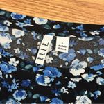 Elle Blue Floral Longsleeve Top Size L Photo 5