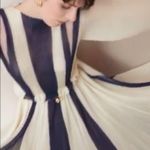 St. John  silky gauze pleated gown Photo 10