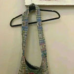 Tapestry Floral Embroidered Boho Ethnic Plaid Hobo Purse Slouchy Shoulder Bag Red Photo 10