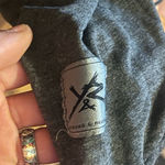 Young & reckless  Women’s Large Dark Gray Jersey Knit V-Neck Hoodie Photo 4