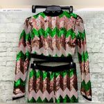 BANJUL  sequin crop top set sz Small new Photo 0