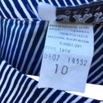 Vintage Jani Originals 60s Secretary Blouse Blue Size M Photo 4