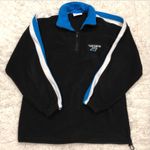 NFL Panthers Striped Quarter Zip Fleece Pullover M Photo 0