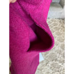 Covergirl Wool Knee Length Trench Coat Woman Magenta Classic Preppy Winter Warm Pink Size 1X Photo 3