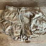 Illa Illa Tan Boho Flare Ruffle Hippie Casual Comfy Shorts Photo 1