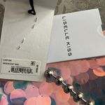 Liselle Kiss Chelsea Ball Chain Shoulder Bag, Iridescent Silver, Made in Italy White Photo 5