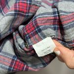 J.Crew  Women‎ Plaid Button Red/Gray Shirt Long Sleeve Boy Fit Size 00. Photo 4