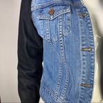 J Brand  Coat Bowie Color block Denim Jacket S Photo 13