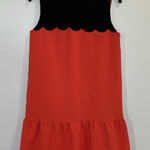 Victoria Beckham  For Target Orange Drop Waist Scallop Trim Dress Size‎ Small Photo 0