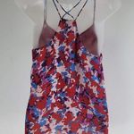 W118 By Walter Baker  Cross Back Halter Top Lined Sploch Size S Photo 3