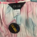 Kim Shui NWT Pink Silky Floral Cutout Bustier Top & Pink Silky Floral Midi Skirt Photo 14