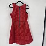 Anthropologie Lili Wang S4 Glee Quinn Fabray dress Size 6 Jacquard Red Orange Photo 9