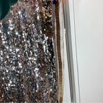 Alberto Makali Vintage Y2K Alberto Mikali Brown Sequin Ruched Stretchy Blouse Shirt Tunic Top Photo 5