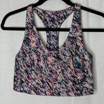 Zella Racerback Sports Bra Multicolor Green Pink Blue Size Small Round Neck Gym Photo 1