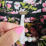 Free People Hold on to Me Black Floral Button Down Shirt Size XS Photo 8