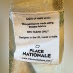 Place Nationale Seaside Linen Maxi Skirt size Small Green Size 4 Photo 8