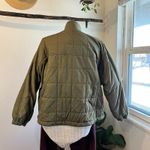 Madewell Green Cotton Bremen Bomber Zip Up Quilted Boxy Jacket Size XXL Photo 4