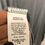 42pops platinum gray ruched side tee‎ dress Size 1X Photo 5