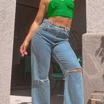 Princess Polly  green ruched bustier corset top Photo 9