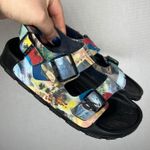 Birkenstock Birki's by Y2K Hawaii Tiki Sandals Colorful Buckle Women Size 37 Photo 0