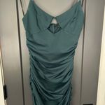Lulus Teal Cut Out Bodycon Dress Photo 0