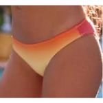 Aerie  Full Coverage Bikini Bottom size M Sunset Orange Pink Yellow NWT Photo 1