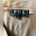 POL NWOT  Beige Cotton Button Up Midi Skirt Size Medium Photo 2
