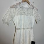 Lulus NWT - Remarkable White Lace Dress Wedding Reception Rehearsal Cocktail Photo 3