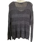 525 America Brown Gold Metallic Crochet Sweater Size Medium Photo 4