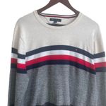 Tommy Hilfiger Adult Sweater XL Multicolor Striped Sporty Long Sleeve Preppy Photo 8