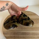 Veronica Beard Pony hair Green Camo Print Almond Toe Flat Shoe 38/8 Photo 5