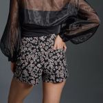 Anthropologie  Maeve The Colette Shorts in Black Floral Sz.25‎ Petite NWT Photo 3