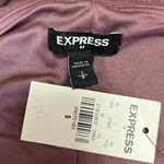 EXPRESS NEW  Mauve Pink Crepe Tie Back Short Sleeve Sheath Mini Dress Size S Photo 3