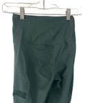 Nike Women's Size XS Green Yoga Lace Trim High Waisted Crop Leggings Photo 4