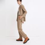 Madewell Huston Pull-On Tapered Pants in Zander Gingham Plaid, Sz M Photo 2