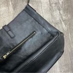 L.L.Bean  Black Italian Leather Shoulder Bag Photo 6