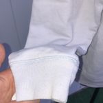 PINK - Victoria's Secret PINK Victoria’s Secret crew neck small white and silver oversized sweats… Photo 4