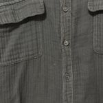 CP Shades  Cotton Gauze Button Down Shirt Size Small Black Faded Photo 4