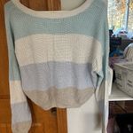 Hollister  V-Neck Sweater - Light Blue, Cream, Beige Photo 1