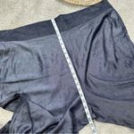 Unique Vintage  Women’s Chambray High Rise Pants Cropped Capri Blue Plus Size 5X Photo 11