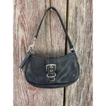 Coach Hamptons Leather Buckle Shoulder Hobo Bag “Barbie Bag” 7542 RARE Black Photo 1