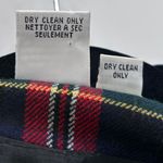 Talbots VTG Womens Plaid Tartan Wool Vest Velvet Collar Button Red Green Sz 10 Photo 4